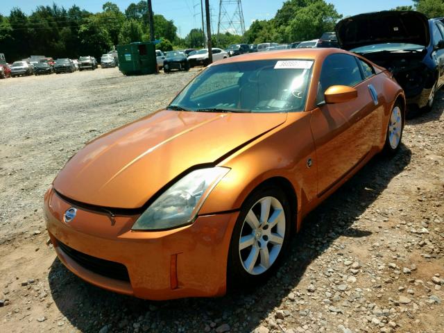 JN1AZ34E54T063538 - 2004 NISSAN 350Z COUPE ORANGE photo 2