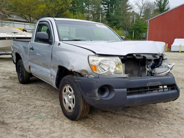 5TENX4CN0AZ680905 - 2010 TOYOTA TACOMA SILVER photo 1