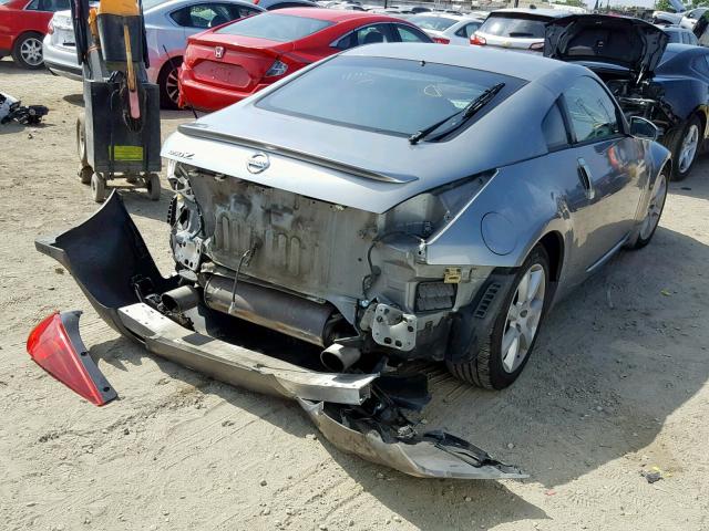 JN1AZ34D94M101077 - 2004 NISSAN 350Z COUPE GRAY photo 4