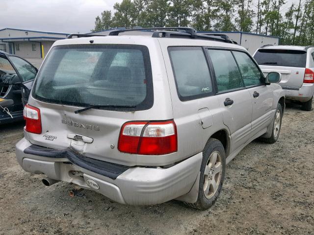 JF1SF65631H740965 - 2001 SUBARU FORESTER S SILVER photo 4