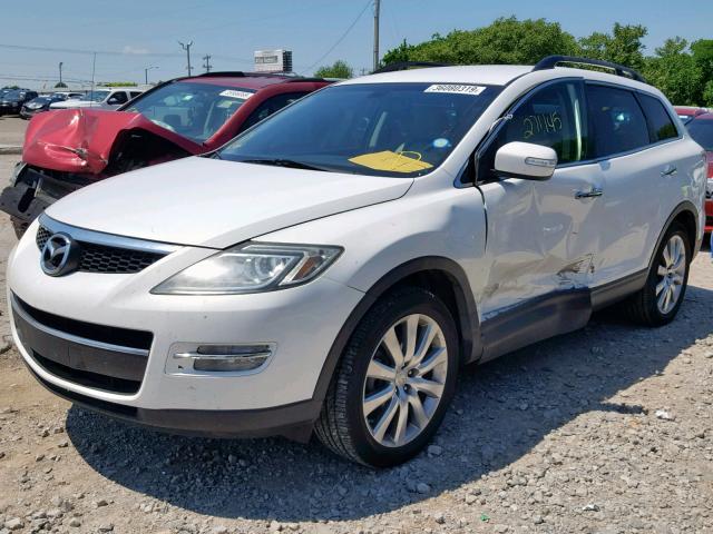 JM3TB28A190168878 - 2009 MAZDA CX-9 WHITE photo 2