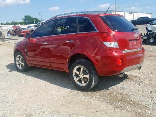 3GNFL4E50CS613902 - 2012 CHEVROLET CAPTIVA SP RED photo 3