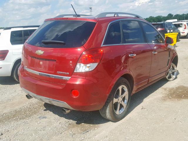 3GNFL4E50CS613902 - 2012 CHEVROLET CAPTIVA SP RED photo 4