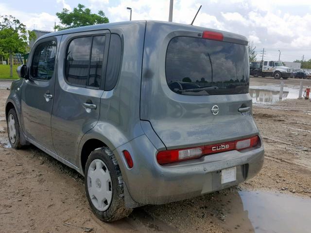 JN8AZ28R89T116295 - 2009 NISSAN CUBE BASE GRAY photo 3