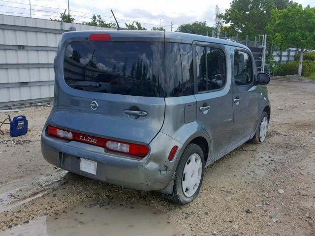 JN8AZ28R89T116295 - 2009 NISSAN CUBE BASE GRAY photo 4