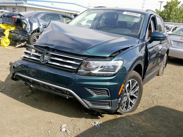 3VV2B7AX9JM192347 - 2018 VOLKSWAGEN TIGUAN SE GREEN photo 2