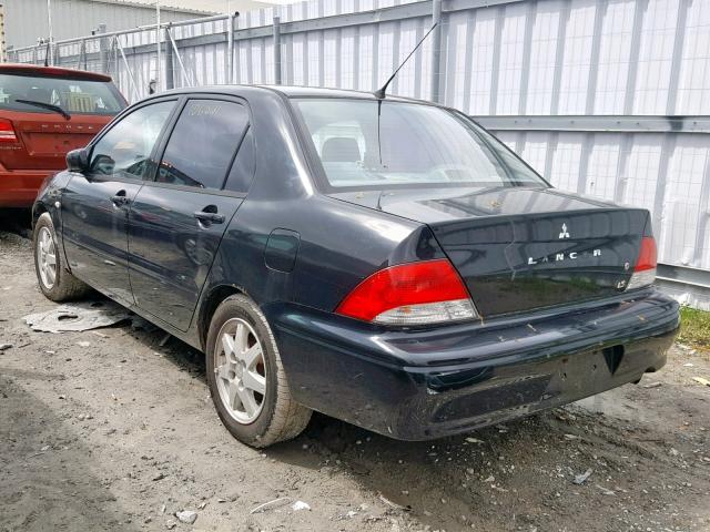 JA3AJ36E43U026425 - 2003 MITSUBISHI LANCER LS BLACK photo 3