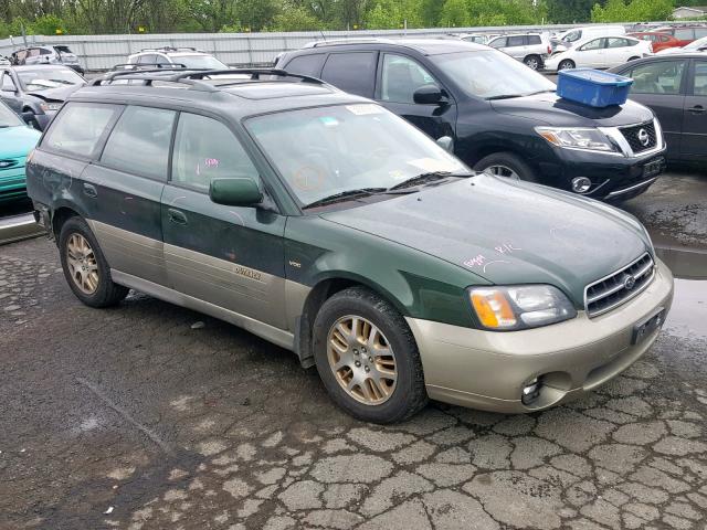 4S3BH896227649963 - 2002 SUBARU LEGACY OUT GREEN photo 1