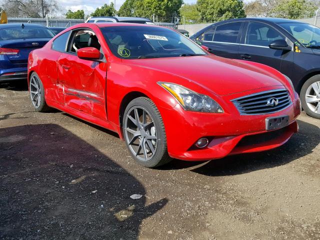 JN1CV6EK5CM421191 - 2012 INFINITI G37 BASE RED photo 1