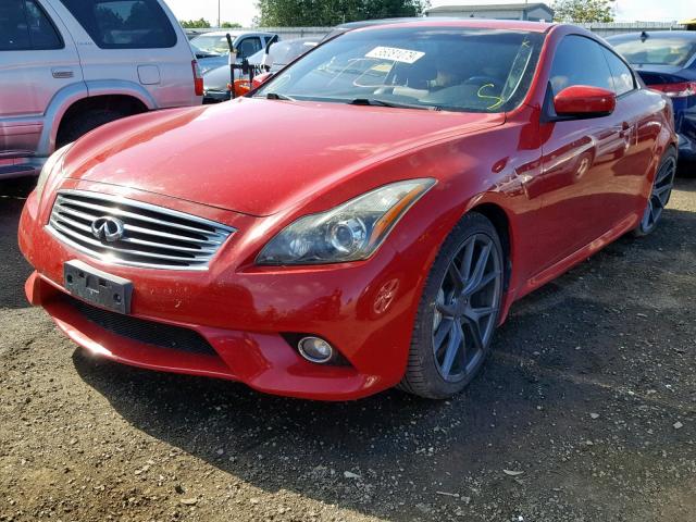 JN1CV6EK5CM421191 - 2012 INFINITI G37 BASE RED photo 2