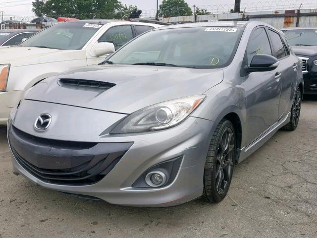 JM1BL1L48D1821514 - 2013 MAZDA SPEED 3 GRAY photo 2