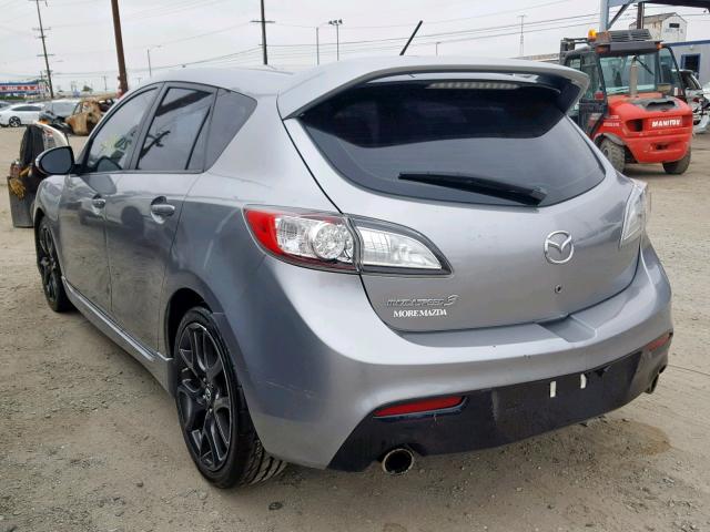 JM1BL1L48D1821514 - 2013 MAZDA SPEED 3 GRAY photo 3