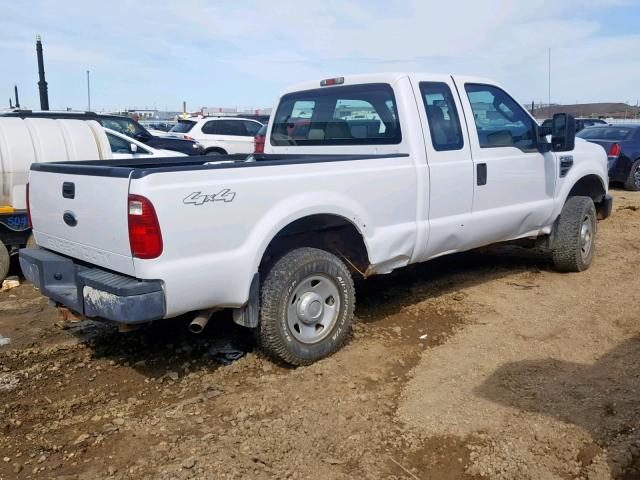 1FTSX21598EE25919 - 2008 FORD F250 SUPER WHITE photo 4