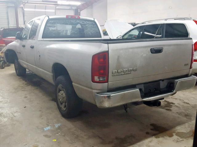 3D7KA28CX4G112375 - 2004 DODGE RAM 2500 S GRAY photo 3