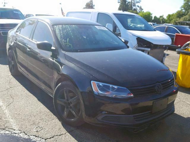 3VW2K7AJ5CM353657 - 2012 VOLKSWAGEN JETTA BASE BLACK photo 1