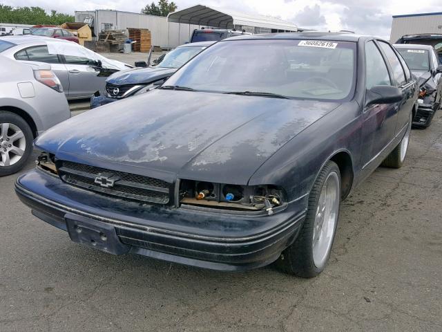 1G1BL52P1TR170819 - 1996 CHEVROLET CAPRICE BLACK photo 2