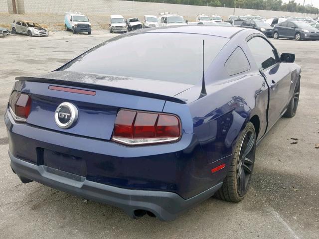 1ZVBP8CF6C5220282 - 2012 FORD MUSTANG GT BLUE photo 4