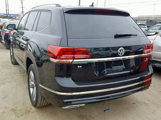 1V2PR2CAXJC521486 - 2018 VOLKSWAGEN ATLAS SE BLACK photo 3