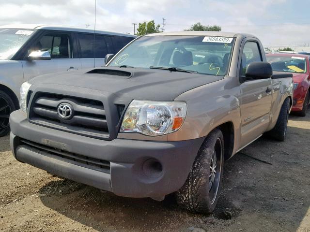 5TENX22NX5Z066990 - 2005 TOYOTA TACOMA TAN photo 2