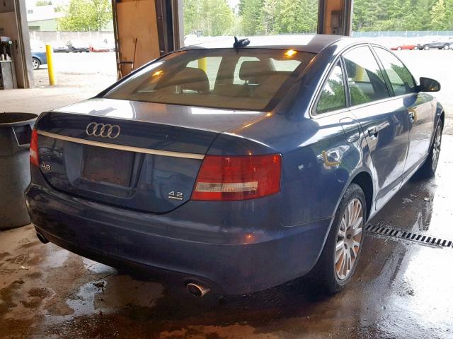 WAUDL74F05N094386 - 2005 AUDI A6 4.2 QUA BLUE photo 4