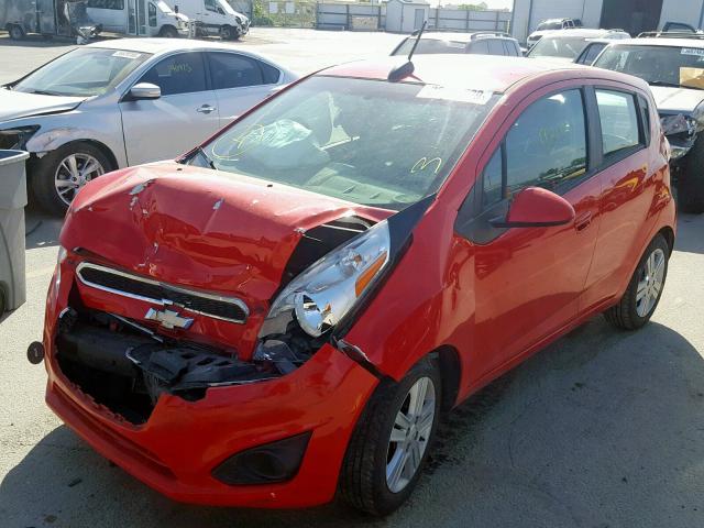 KL8CA6S92FC806186 - 2015 CHEVROLET SPARK LS RED photo 2