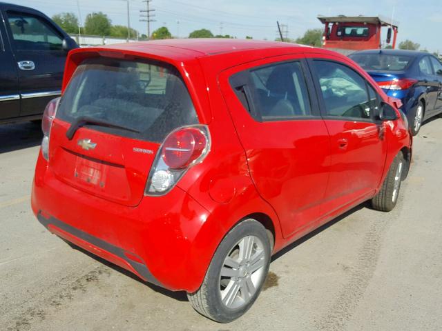 KL8CA6S92FC806186 - 2015 CHEVROLET SPARK LS RED photo 4