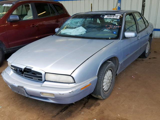 2G4WF52L7S1428406 - 1995 BUICK REGAL GRAN BLUE photo 2