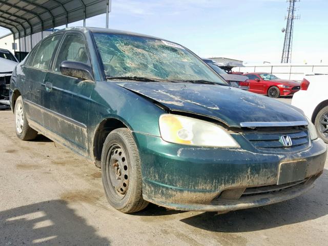 2HGES15182H566849 - 2002 HONDA CIVIC DX GREEN photo 1