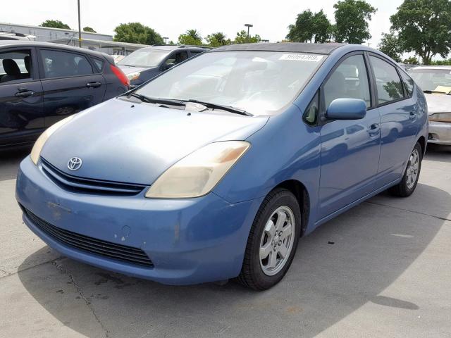 JTDKB22U640029328 - 2004 TOYOTA PRIUS BLUE photo 2