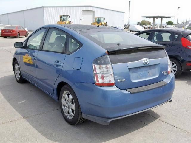 JTDKB22U640029328 - 2004 TOYOTA PRIUS BLUE photo 3