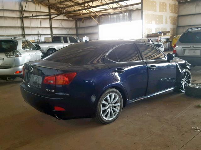 JTHBK262782082475 - 2008 LEXUS IS 250 BLUE photo 4