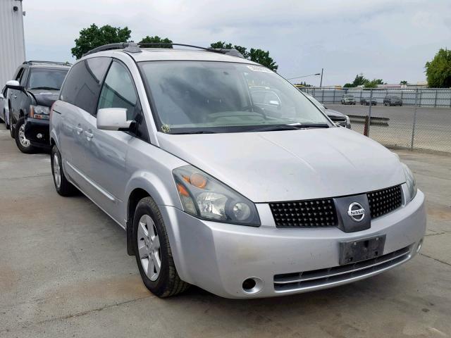 5N1BV28U74N331661 - 2004 NISSAN QUEST S SILVER photo 1