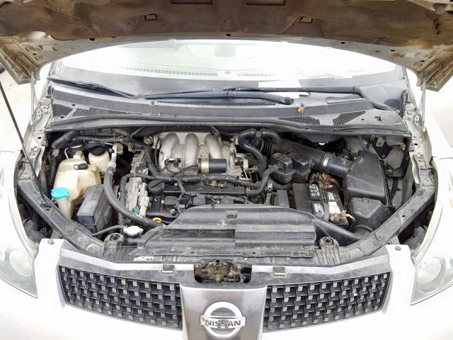 5N1BV28U74N331661 - 2004 NISSAN QUEST S SILVER photo 7