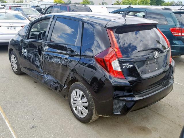 JHMGK5H51GX017959 - 2016 HONDA FIT LX BLACK photo 3