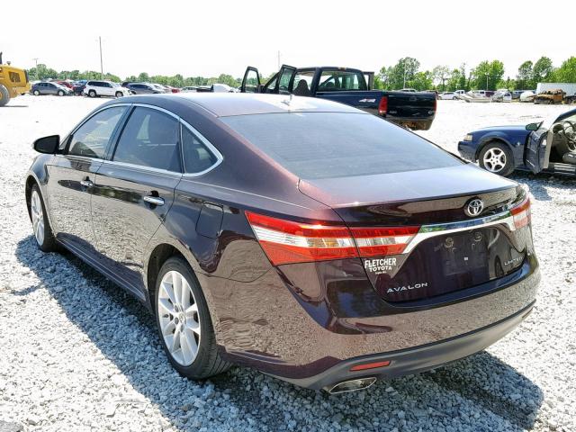 4T1BK1EB6DU048230 - 2013 TOYOTA AVALON BAS MAROON photo 3