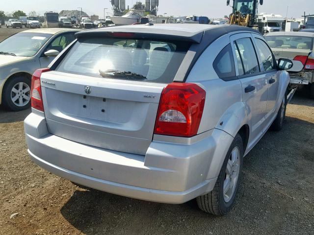 1B3HB48B98D524277 - 2008 DODGE CALIBER SX SILVER photo 4