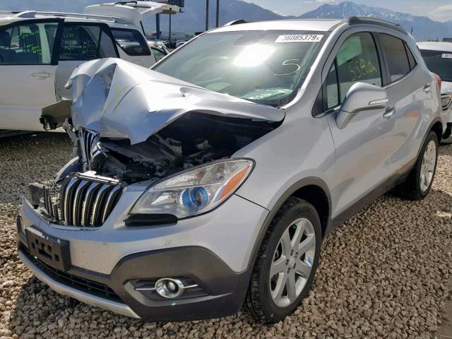 KL4CJGSB0GB550129 - 2016 BUICK ENCORE SILVER photo 2