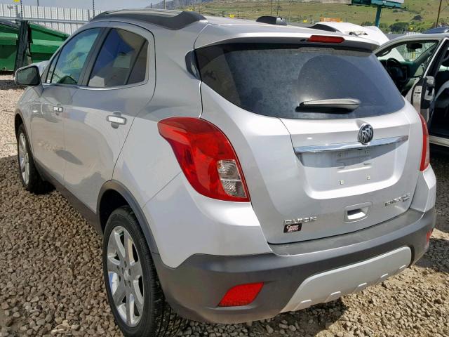 KL4CJGSB0GB550129 - 2016 BUICK ENCORE SILVER photo 3