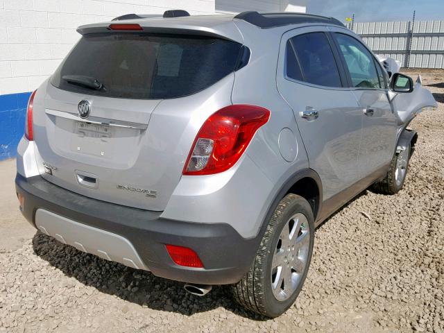 KL4CJGSB0GB550129 - 2016 BUICK ENCORE SILVER photo 4