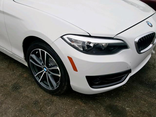 WBA2M7C52KVD52340 - 2019 BMW 230I WHITE photo 9