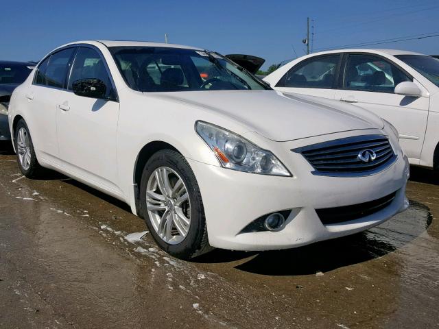 JN1CV6AP1CM629618 - 2012 INFINITI G37 BASE WHITE photo 1