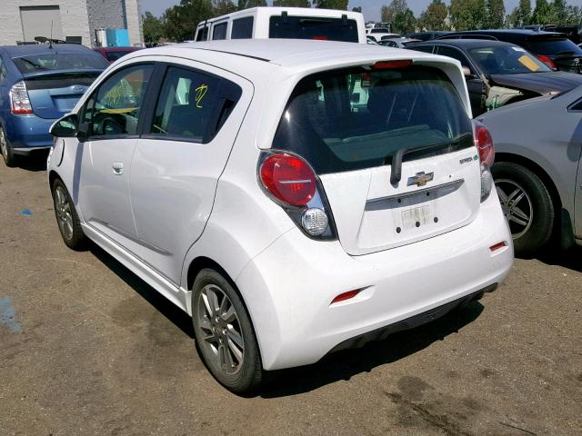 KL8CL6S01EC549077 - 2014 CHEVROLET SPARK EV 2 WHITE photo 3