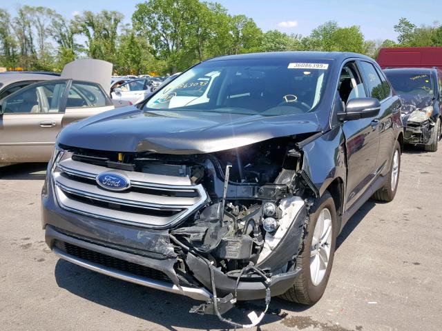 2FMPK3J92JBB63073 - 2018 FORD EDGE SEL SILVER photo 2