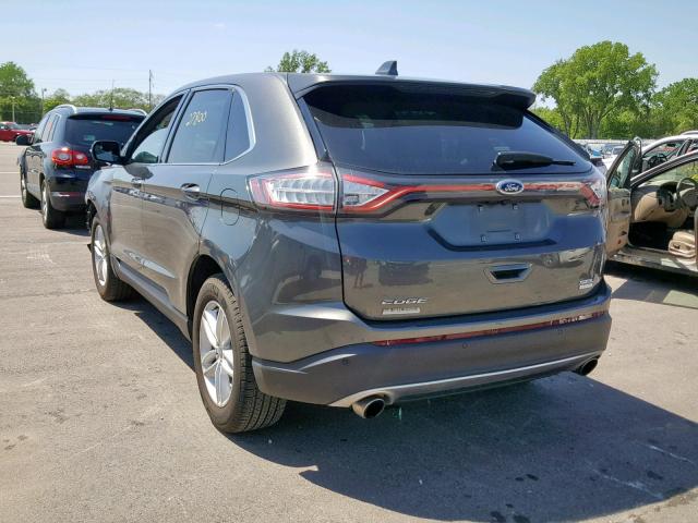 2FMPK3J92JBB63073 - 2018 FORD EDGE SEL SILVER photo 3