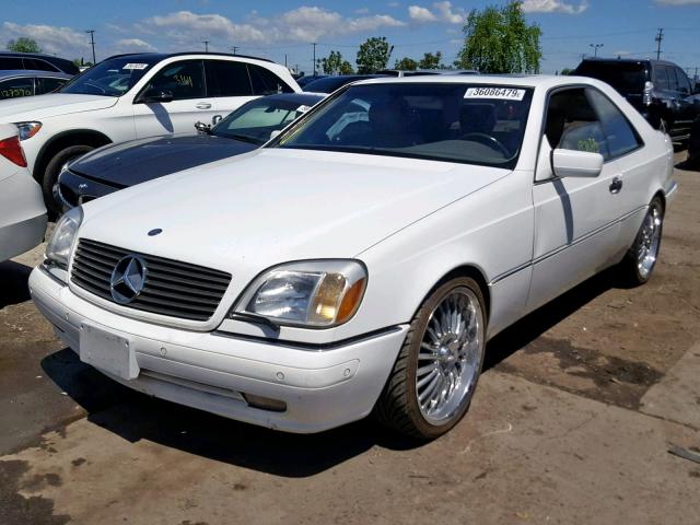 WDBGA70G2VA354782 - 1997 MERCEDES-BENZ S 500 WHITE photo 2