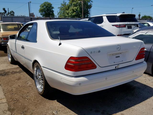 WDBGA70G2VA354782 - 1997 MERCEDES-BENZ S 500 WHITE photo 3