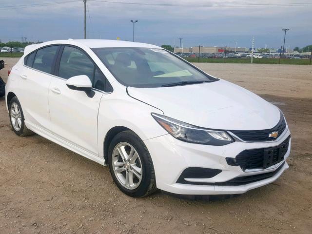 3G1BE6SM9HS532597 - 2017 CHEVROLET CRUZE LT WHITE photo 1