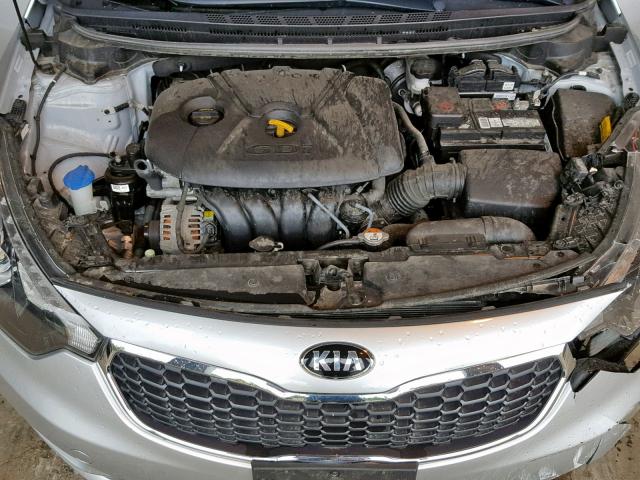 KNAFZ4A8XE5154346 - 2014 KIA FORTE EX SILVER photo 7