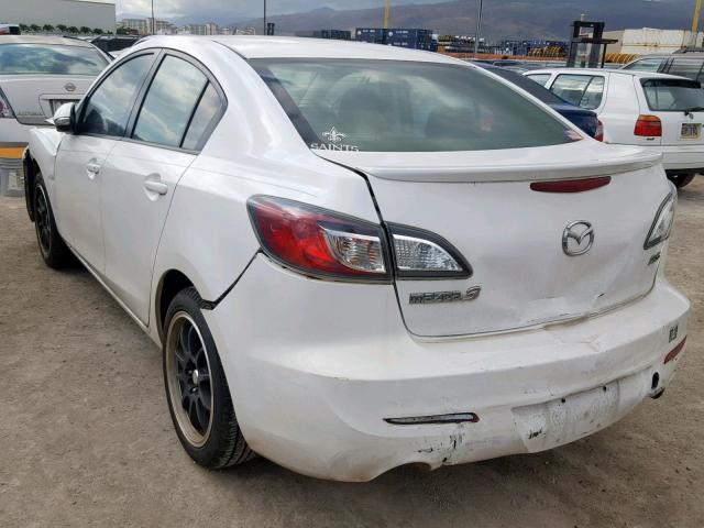 JM1BL1S63A1223104 - 2010 MAZDA 3 S WHITE photo 3