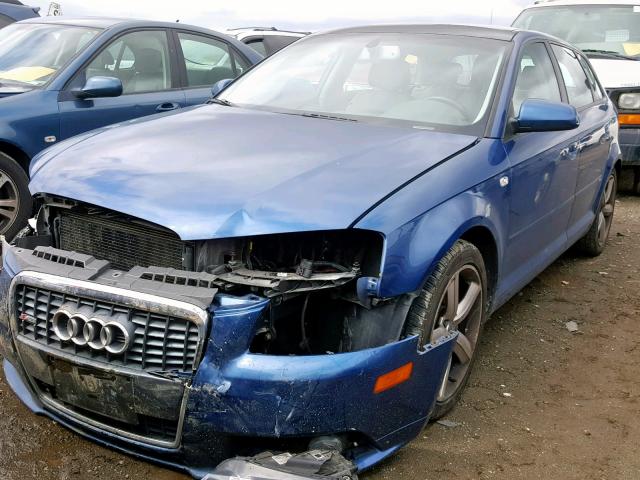 WAUKD78P67A216587 - 2007 AUDI A3 S-LINE BLUE photo 2